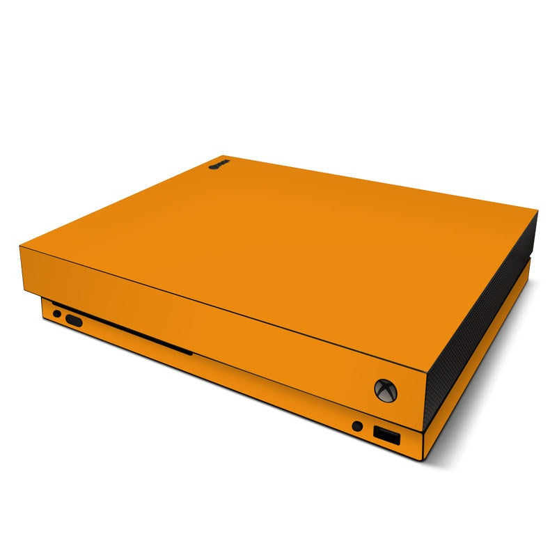 Solid State Orange - Microsoft Xbox One X Skin