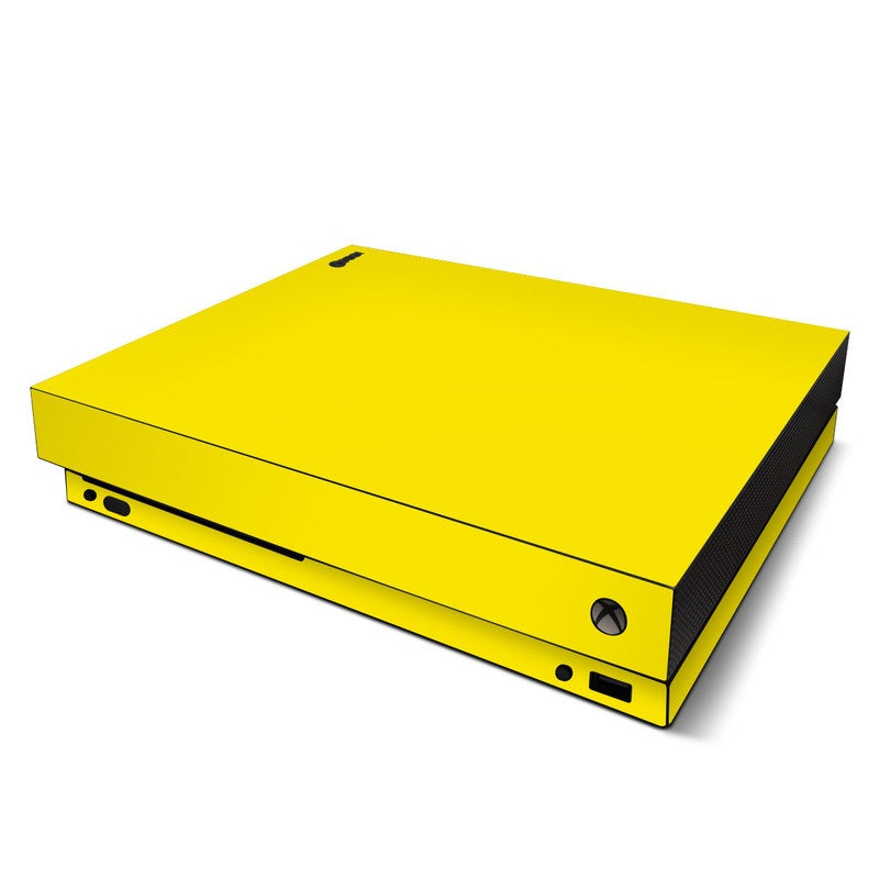 Solid State Yellow - Microsoft Xbox One X Skin