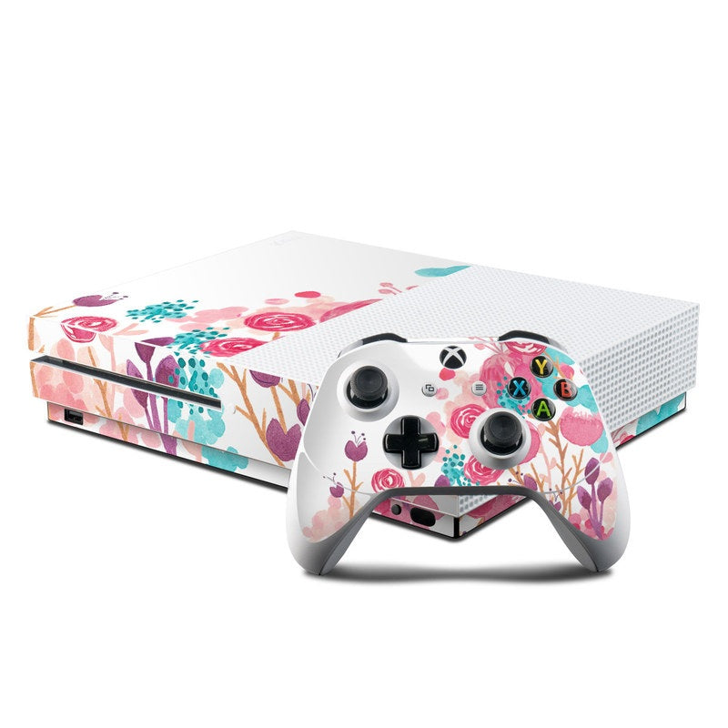 Blush Blossoms - Microsoft Xbox One S Console and Controller Kit Skin