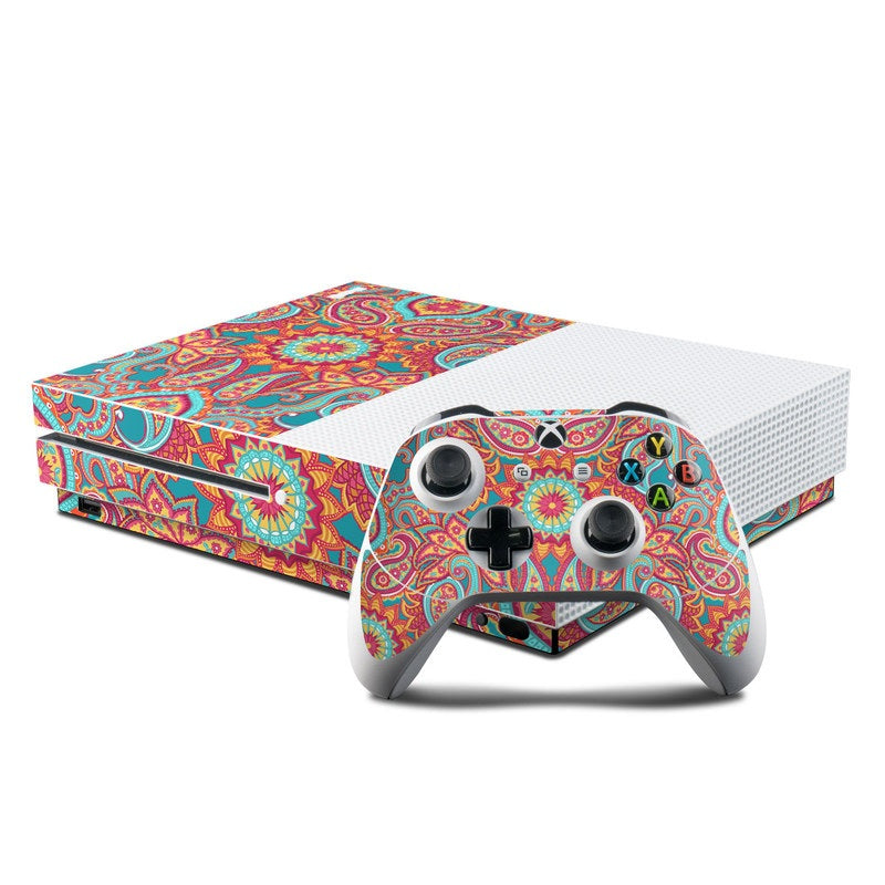 Carnival Paisley - Microsoft Xbox One S Console and Controller Kit Skin