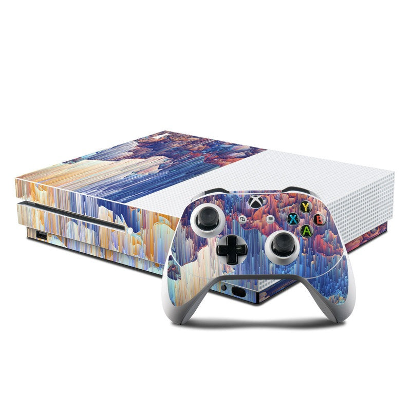 Cloud Glitch - Microsoft Xbox One S Console and Controller Kit Skin