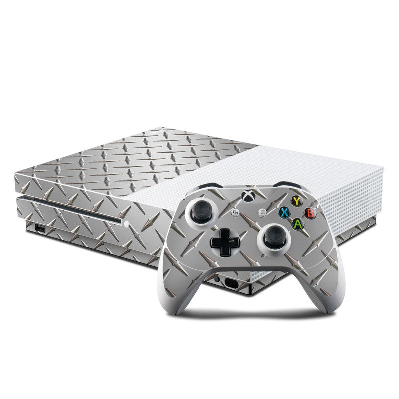 Diamond Plate - Microsoft Xbox One S Console and Controller Kit Skin