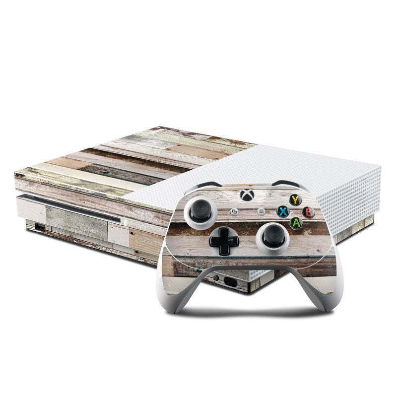 Eclectic Wood - Microsoft Xbox One S Console and Controller Kit Skin