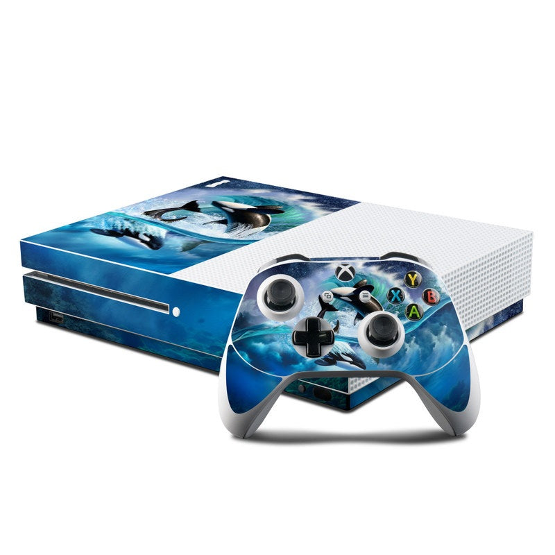 Orca Wave - Microsoft Xbox One S Console and Controller Kit Skin