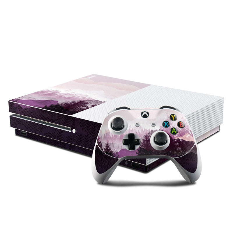 Purple Horizon - Microsoft Xbox One S Console and Controller Kit Skin