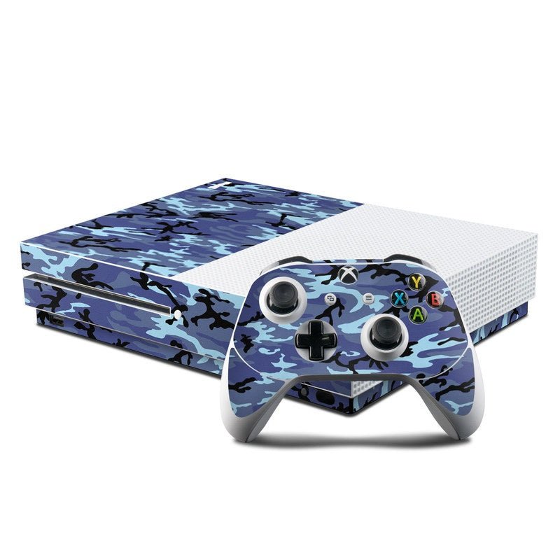 Sky Camo - Microsoft Xbox One S Console and Controller Kit Skin