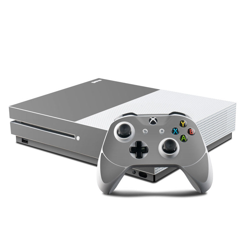 Solid State Grey - Microsoft Xbox One S Console and Controller Kit Skin