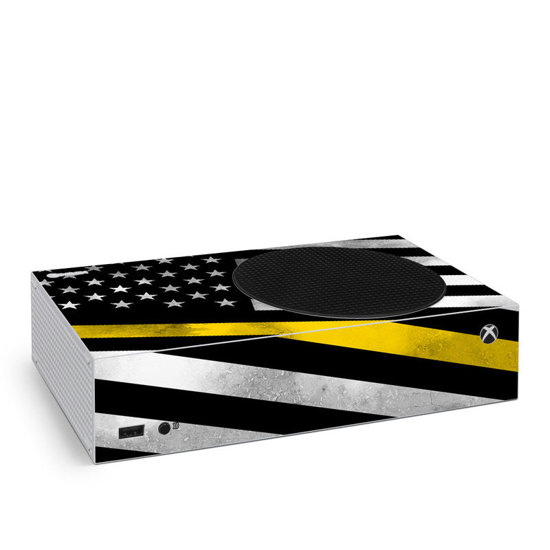 Thin Yellow Line Hero - Microsoft Xbox Series S Skin