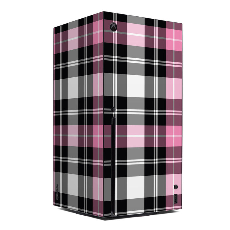 Pink Plaid - Microsoft Xbox Series X Skin