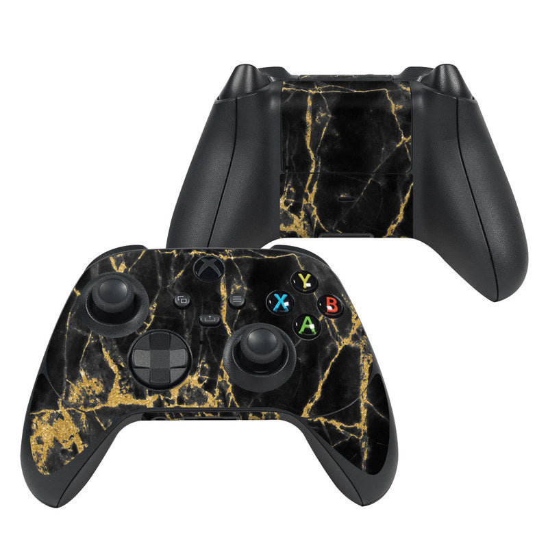 Black Gold Marble - Microsoft Xbox Series X Controller Skin