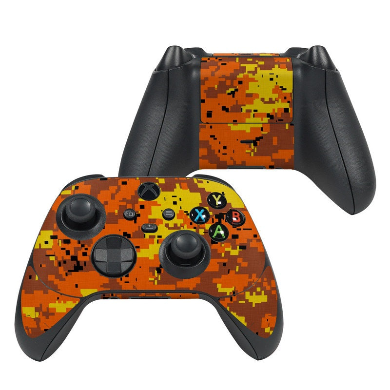 Digital Orange Camo - Microsoft Xbox Series X Controller Skin