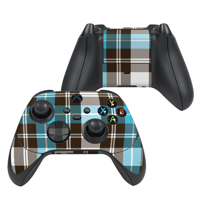 Turquoise Plaid - Microsoft Xbox Series X Controller Skin