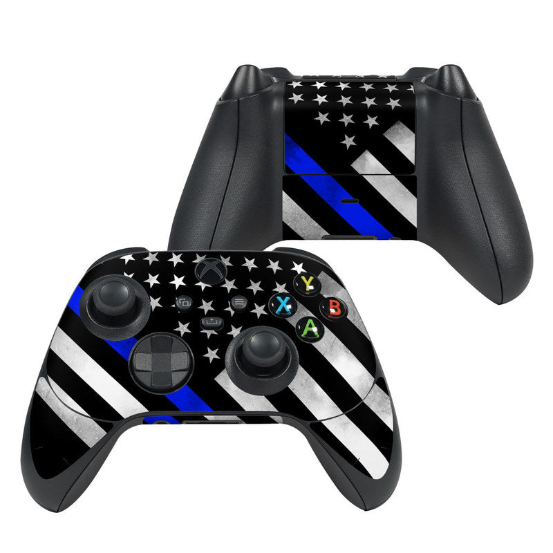 Thin Blue Line Hero - Microsoft Xbox Series X Controller Skin