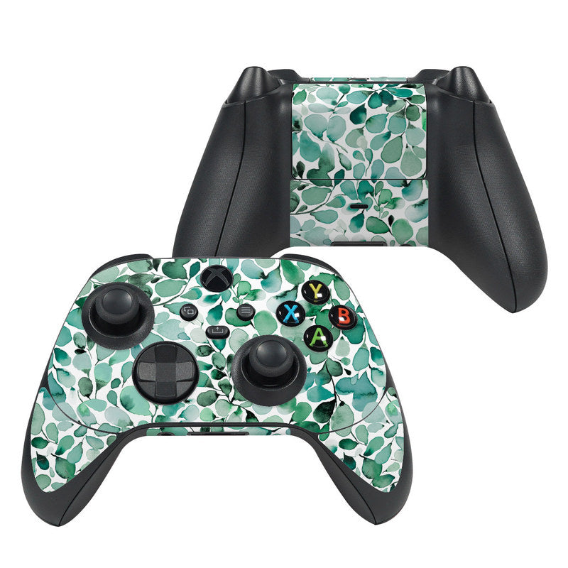 Watercolor Eucalyptus Leaves - Microsoft Xbox Series X Controller Skin