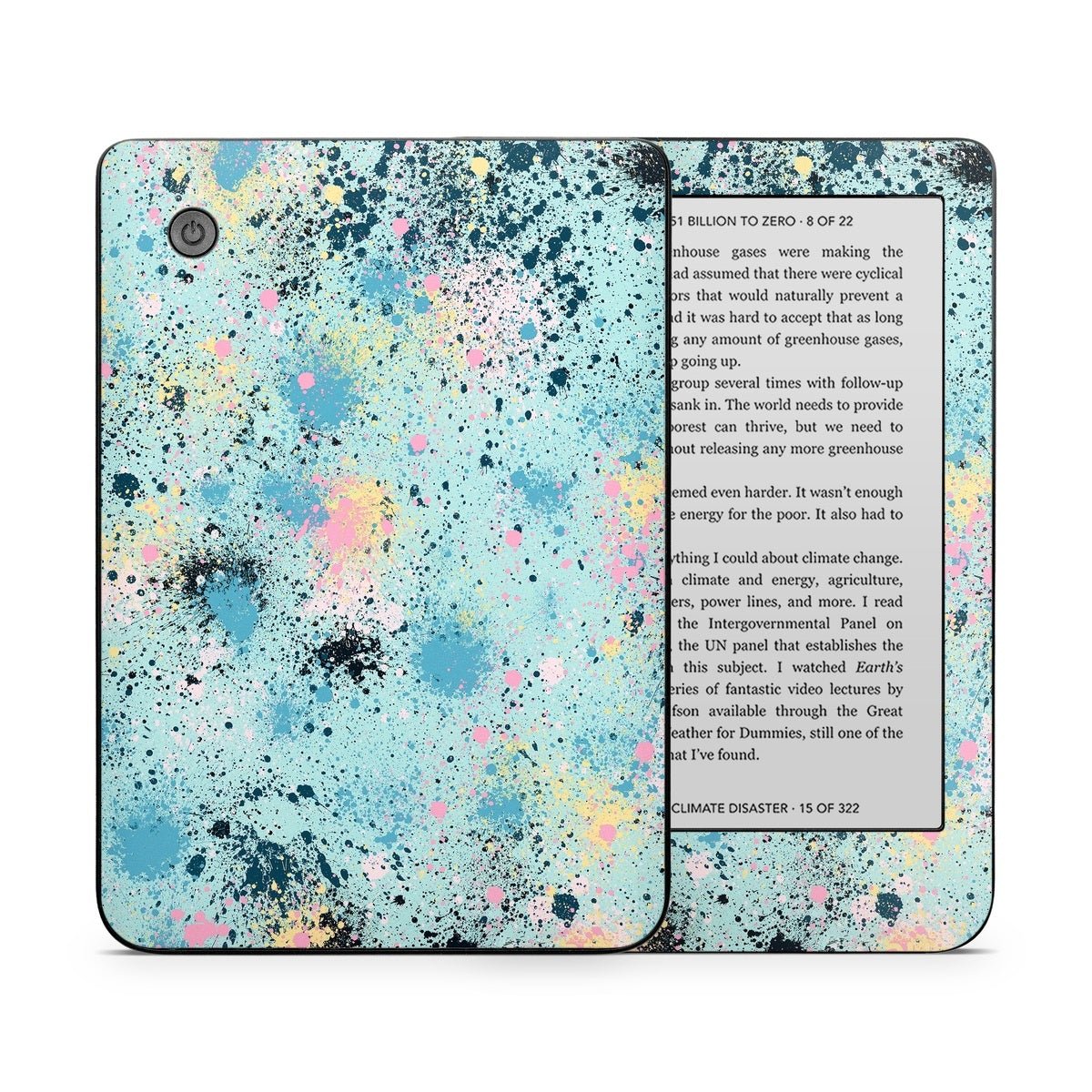 Abstract Ink Splatter - Kobo Clara 2E Skin - Ninola Design - DecalGirl