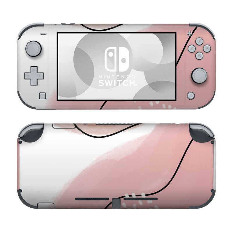 Abstract Pink and Brown - Nintendo Switch Lite Skin - Aleeya Marie Designs - DecalGirl