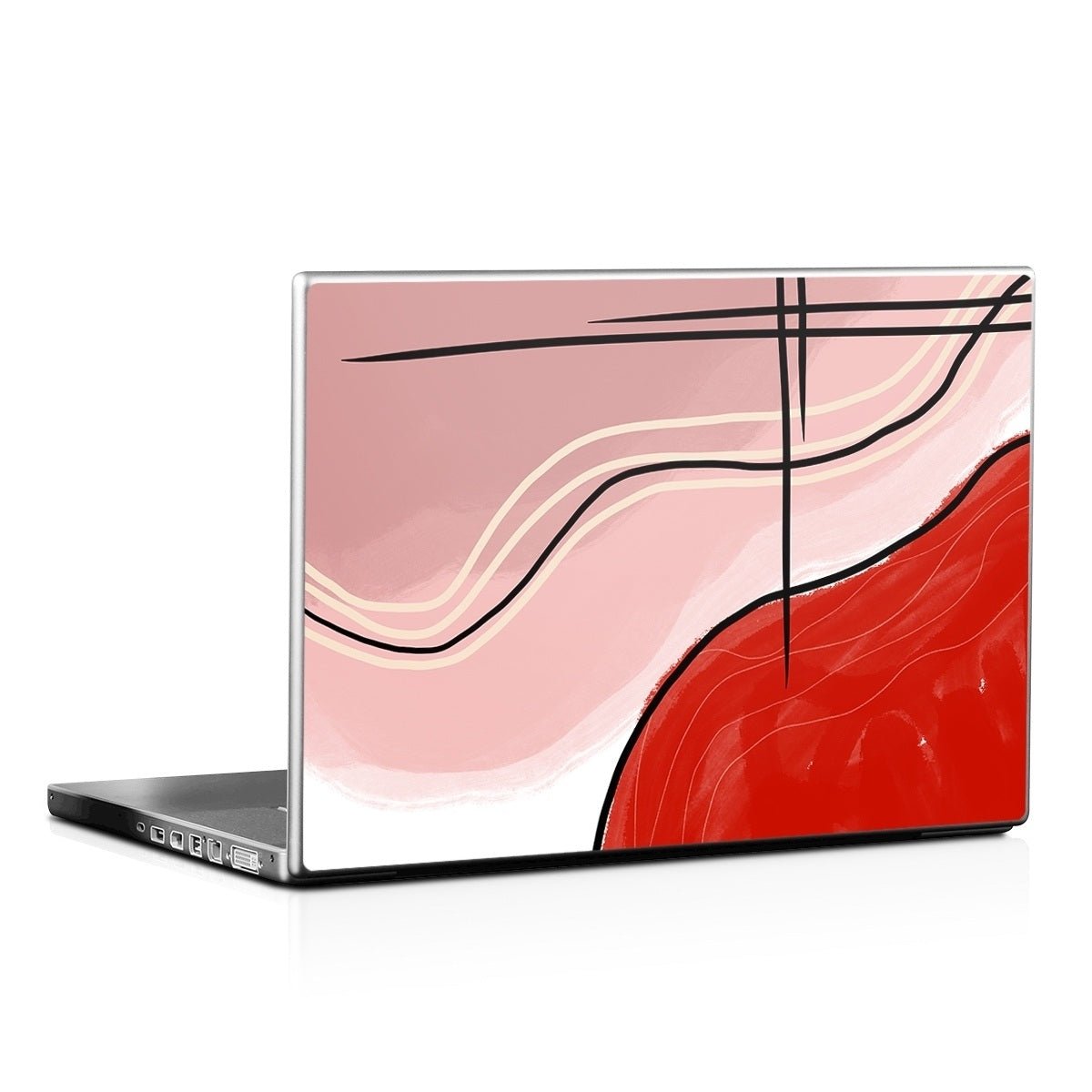 Abstract Red - Laptop Lid Skin - Aleeya Marie Designs - DecalGirl