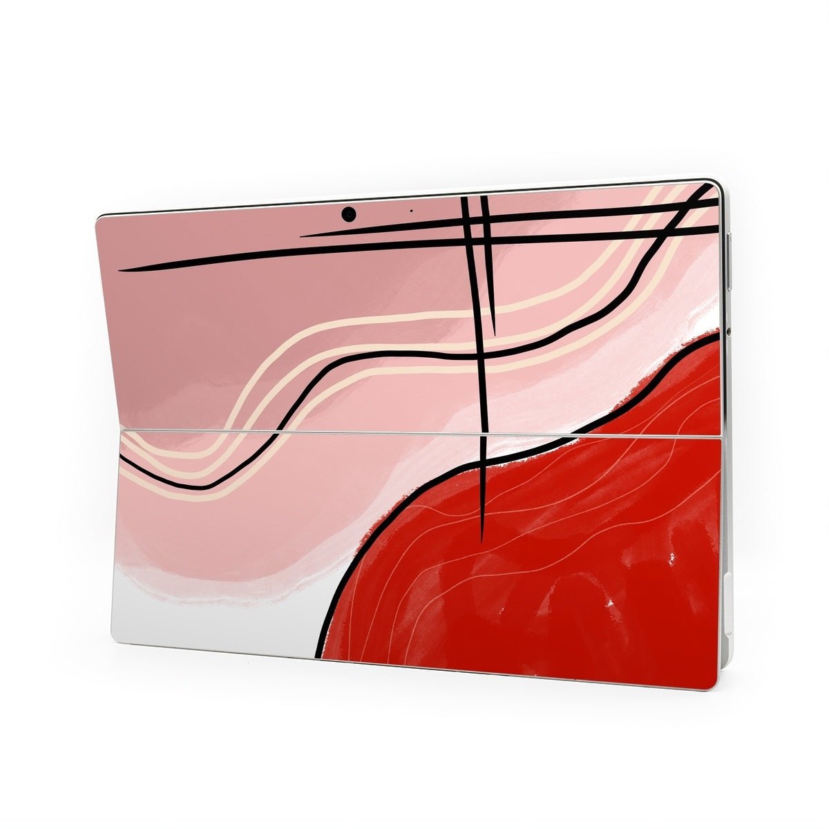Abstract Red - Microsoft Surface Pro Skin - Aleeya Marie Designs - DecalGirl