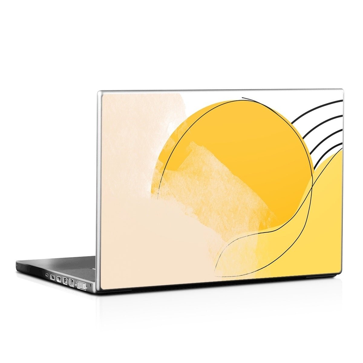 Abstract Yellow - Laptop Lid Skin - Aleeya Marie Designs - DecalGirl