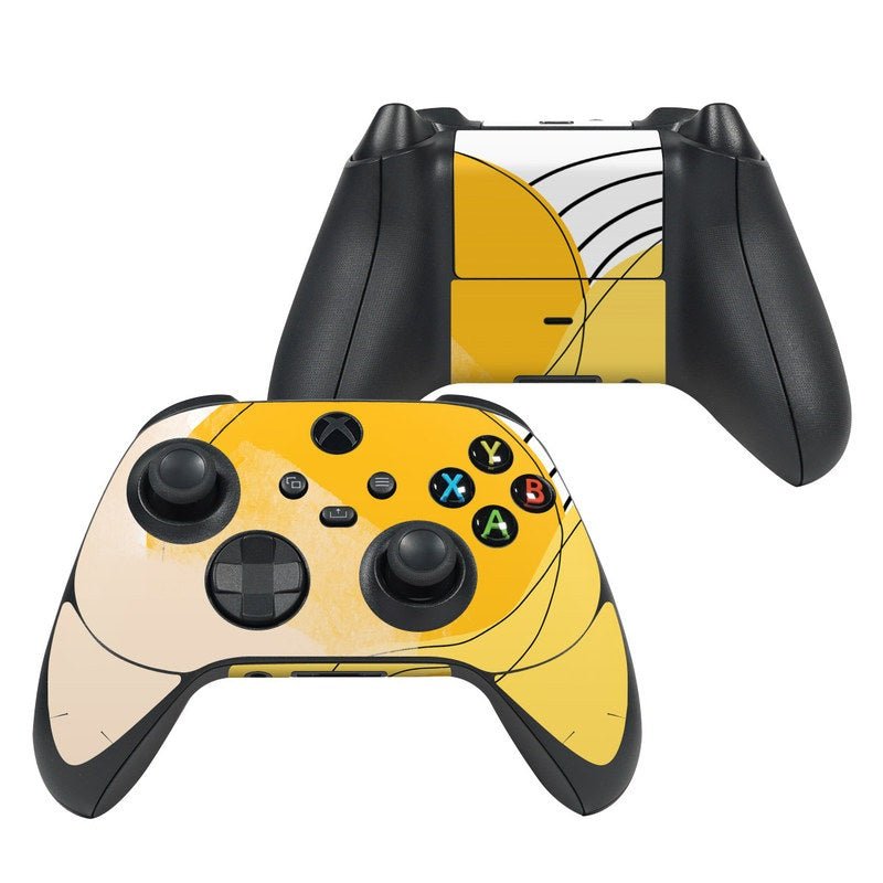 Abstract Yellow - Microsoft Xbox Series X Controller Skin - Aleeya Marie Designs - DecalGirl