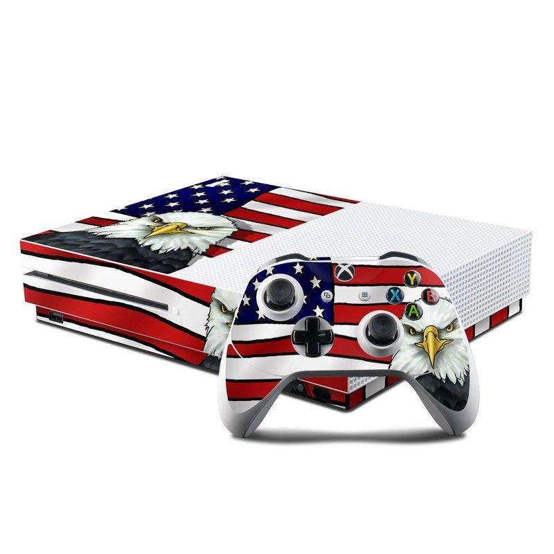 American Eagle - Microsoft Xbox One S Console and Controller Kit Skin - Flags - DecalGirl