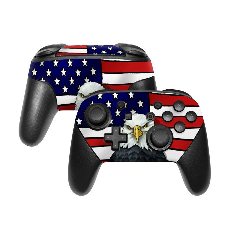 American Eagle - Nintendo Switch Pro Controller Skin - Flags - DecalGirl