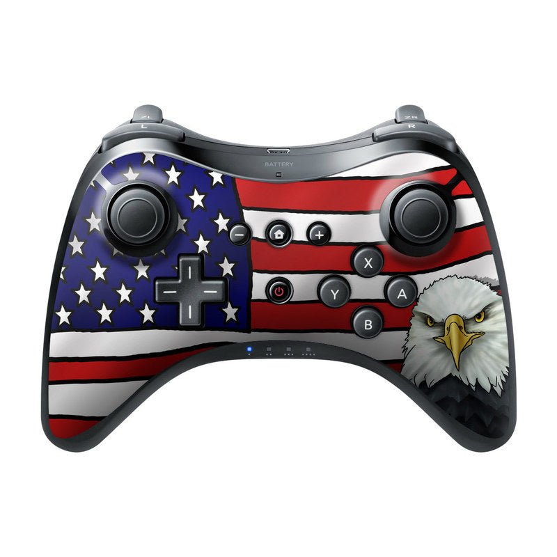 American Eagle - Nintendo Wii U Pro Controller Skin - Flags - DecalGirl