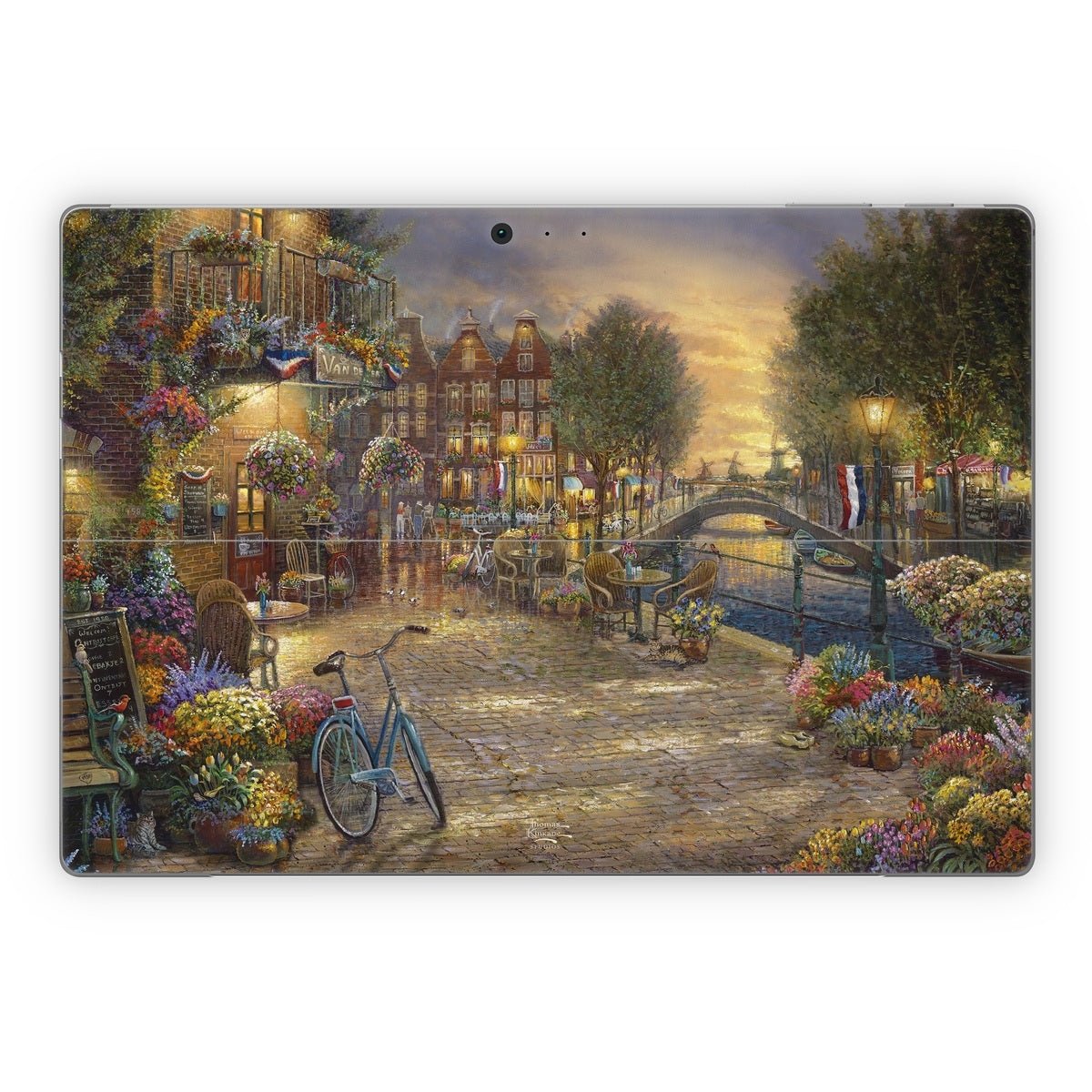 Amsterdam Cafe - Microsoft Surface Pro Skin - Thomas Kinkade Studios - DecalGirl