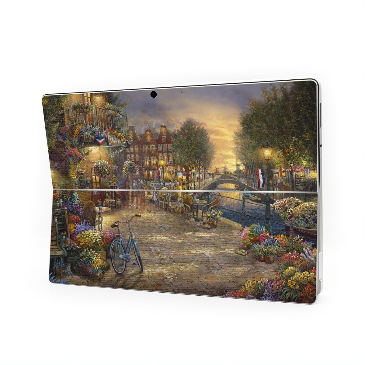 Amsterdam Cafe - Microsoft Surface Pro Skin - Thomas Kinkade Studios - DecalGirl